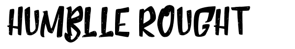 Humblle Rought font preview